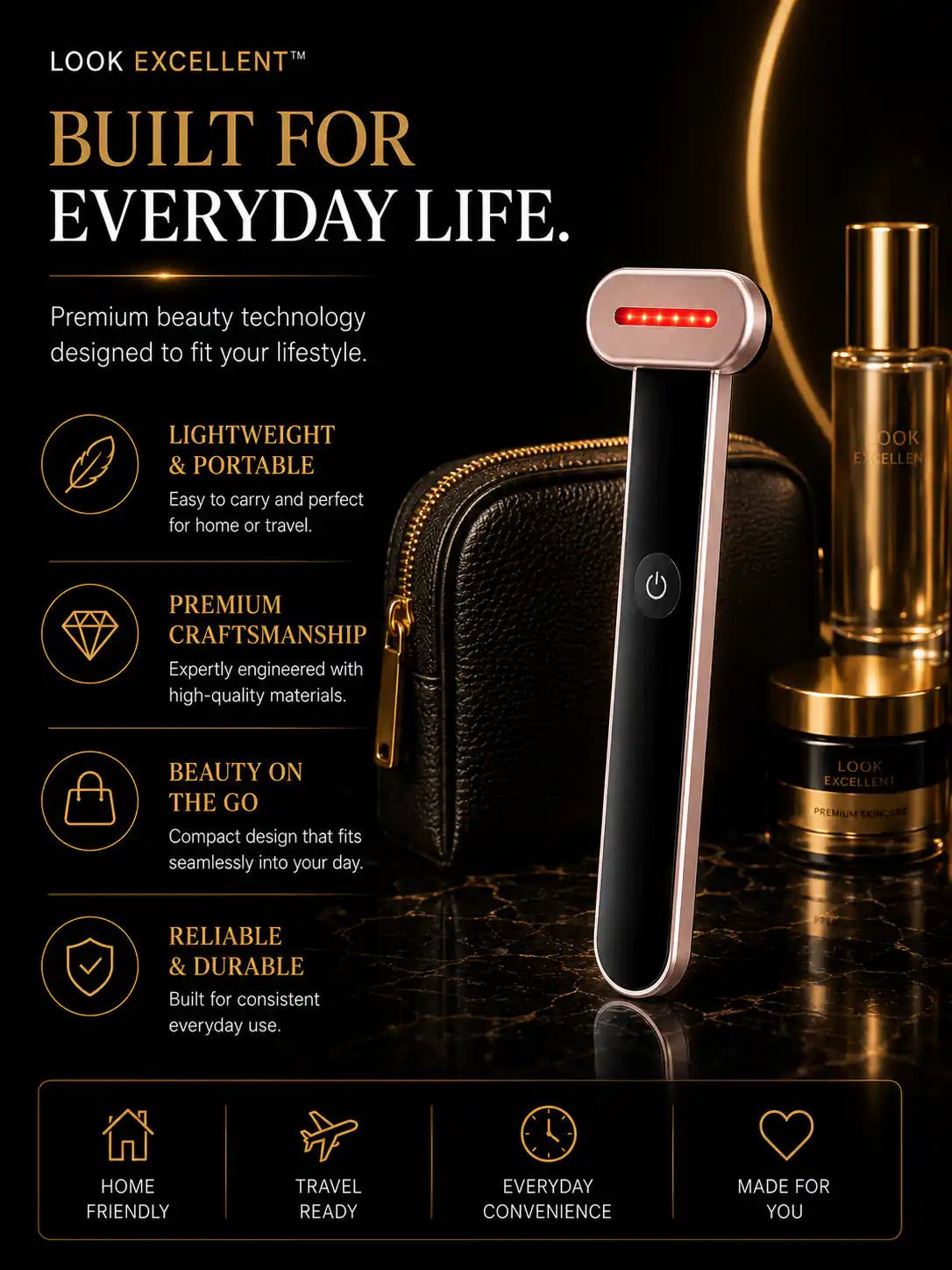 LumiWand Pro™ — 7-Color LED Microcurrent Facial Wand - LookExcellent