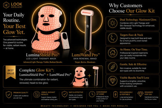 Complete Glow Kit™ — LuminaShield Pro™ + LumiWand Pro™ - LookExcellent