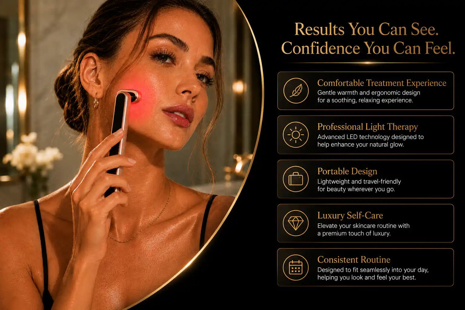 LumiWand Pro™ — 7-Color LED Microcurrent Facial Wand - LookExcellent